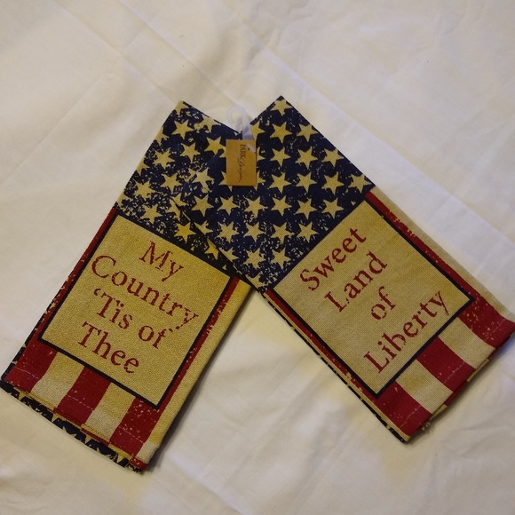 Patriotic Dish Towel Set - Picture 1 of 3